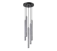 Sollux Lighting Pastelo lampe suspendue 5x8 W noir-gris/cendre SL.1275