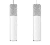 Suspension béton VALERO 2 blanc 2xGU10 IP20 Pure Lume