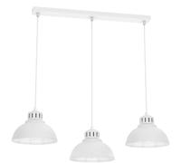 Suspension blanche 75 cm 3 abat-jour Sven E27 Luminex