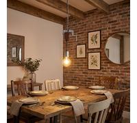 Suspension Bois Antique Serre-Joint Industriel 1x E27