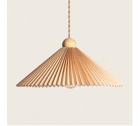 Suspension Bois et Tissu Luanda Orange