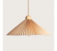 Suspension Bois et Tissu Luanda Orange