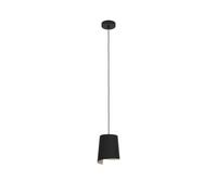 Suspension BOLIVIA E27 1X40W en acier noir D180mm