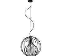 Suspension boule filaire métal noire Kaja Tori Ø40 E27