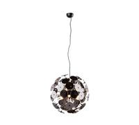 Suspension boule noire verre Discalgo Trio 6xE14 54cm
