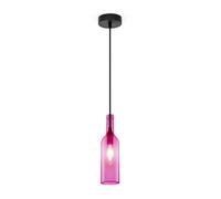 Suspension bouteille verre rose E14 V-TAC VT-7558 Ø8cm