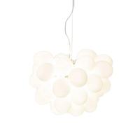Suspension By Rydens Gross 8 globes verre blanc Ø50