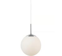 Nordlux Lampe suspendue Cafe 1x60 W E27 verre opale blanc-argenté 39563001