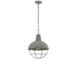 Suspension CAN1 E27 1X60W en acier gris patiné D350mm