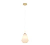 Suspension CAPRAROLA E27 1X40W en acier laiton brossé D200mm