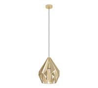 Suspension CARLTON E27 1X60W en acier or D310mm