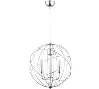 Suspension chandelier métal chrome PIKO Ø43 3xE14 Alfa