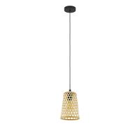 Suspension CLAVERDON E27 1X40W en acier noir D180mm