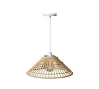 Suspension Cône En Bambou Naturel - Diam 36 Cm - Beige