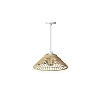 Suspension Cône En Bambou Naturel - Diam 36 Cm - Beige
