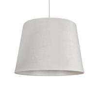 Suspension Cone M Abat-Jour Velours Ø46,5 Cm Blanc Blanc