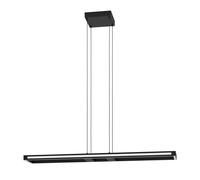 Suspension connectée SALVILANAS-Z LED 33W en aluminium et acier noir 1160x200x1100mm