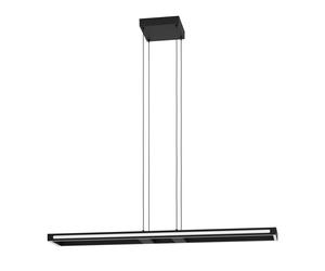 Suspension connectée SALVILANAS-Z LED 33W en aluminium et acier noir 1160x200x1100mm