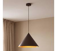 Suspension Cono, à 1 lampe, Ø 50 cm, marron, E27 Cono TK Lighting, dimmable, marron, Salon / Salle à manger, Métal, Moderne