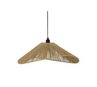 Atmosphera Suspension Myha Scandinave Beige Ø58 cm Effet papier tressé Hauteur réglable