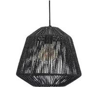 Suspension luminaire effet corde Ethnik - H. 90 cm - Noir