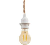 Suspension - Cordon électrique - Corde naturelle - 90cm longueur - Décoration