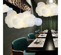 Suspension créative 3D en PVC coton nuage abat-jour lustre lustre plafonnier pour salle à manger, salon, centre commercial