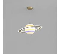 Suspension Creative Planet pour Chambre d'enfant, Chambre de bébé garçon, Chambre de crèche, Lustre LED Rond et Original, luminaire Suspendu décoratif pour intérieur, Cuisine, îlot de Salle