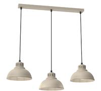 Suspension crème Sven métal 3xE27 barre 75 cm Luminex