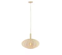 Suspension crème tissu Corina Lucide Ø50 1xE27 40W