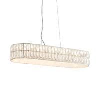 Suspension cristal chrome linéaire LED 26W Verina Endon
