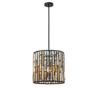 Suspension cristal vintage bronze Gemma 3xE14 Hinkley