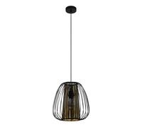 Suspension CURASAO E27 1X40W en acier noir D335mm