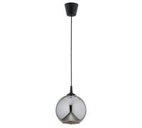 Suspension Daxia globe verre fumé noir 1xE27 Alfa Ø20
