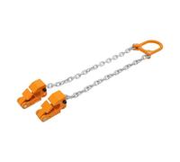 Suspension de chaîne, pince de levage pour tonneau d'huile, chaîne de levage en acier au manganèse 1T, 2 crochets, chaînes de tonneau, crochet à tête de fourche pour fûts en plastique, tambour de fer