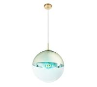 Suspension de plafond Lampe de salon Télécommande verre dimmable en kit, ampoules LED RGB incluses