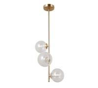 Suspension déco dorée boules verre 3xG9 Toledo Italux