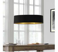 lux.pro Suspension Décorative Luminaire Applique Métal et Textile avec 2 Douilles E27 78 x 23 x 20,5 cm