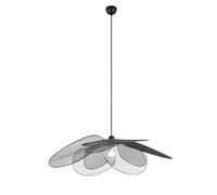 Suspension décorative noire en métal ajouré ovale 1xE27 60W