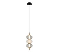 Suspension décorative verticale TESTA verre LED 12W 3000K Italux