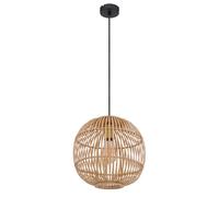 Suspension design Lampe salle à manger Bambou Boule Tressée Plafonnier