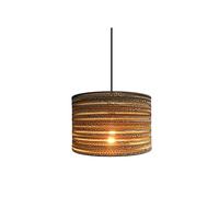 Suspension design cylindrique carton recyclé - VALEA - 35 cm