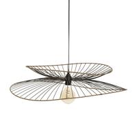 Atmosphera Suspension Alara – Abat-jour en métal D70 cm Noir – E27 40W (ampoule non incluse)