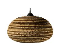 Suspension design ovale en carton recyclé - SELMA - 35 cm