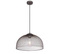 Suspension design vintage Moniga - H. 150 cm - Gris chromé