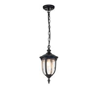 Lampe suspendue lampe d'extérieur lampe de patio aluminium bronze verre clair suspension