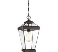 Suspension d'extérieur en verre Western Brown E27 60W Ravine Quoizel