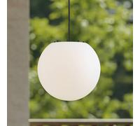Suspension d'extérieur Lindby Alea, blanche, en plastique, Ø 38 cm Alea Lindby, dimmable, blanc, Matière Plastique, Moderne