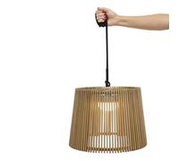 newgarden - Okinawa Lampe d'extérieur et suspension portable sans fil avec lumière de 900 lumens LED chaude 3000 K. Fabriquée en fibres naturelles avec batterie rechargeable sans installation