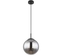 Suspension dimmable avec télécommande suspension table à manger verre fumé lampe suspendue verre rétro, changement de couleur RVB, effet étoile, 8,5W 806lm blanc chaud, DxH 25x120 cm